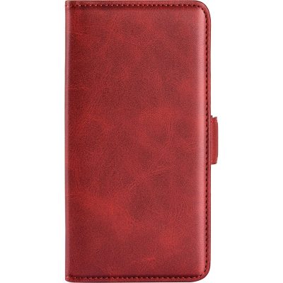 Mobigear Slim Magnet - Coque OPPO A76 Etui Portefeuille - Rouge