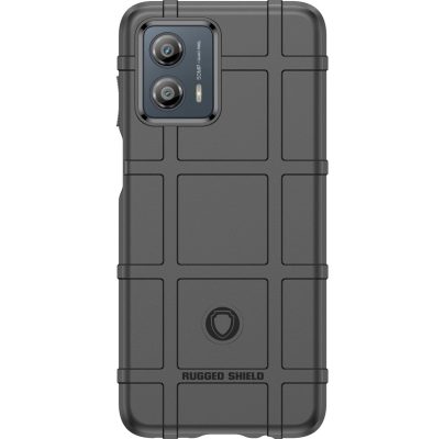 Mobigear Rugged Shield - Coque Motorola Moto G53 5G Coque arrière en TPU Souple - Noir