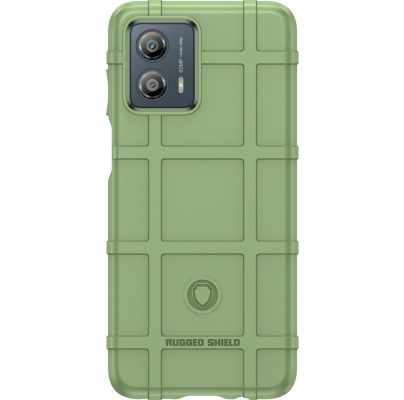 Mobigear Rugged Shield - Coque Motorola Moto G53 5G Coque arrière en TPU Souple - Vert