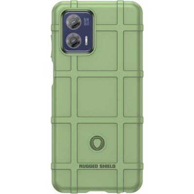 Mobigear Rugged Shield - Coque Motorola Moto G73 5G Coque arrière en TPU Souple - Vert