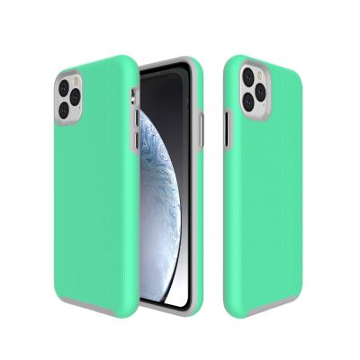 Mobigear Antislip - Coque Apple iPhone 11 Pro Max Coque Arrière Rigide Antichoc - Turquoise