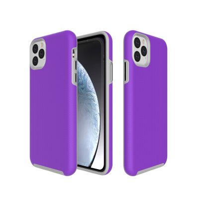 Mobigear Antislip - Coque Apple iPhone 11 Pro Max Coque Arrière Rigide Antichoc - Violet