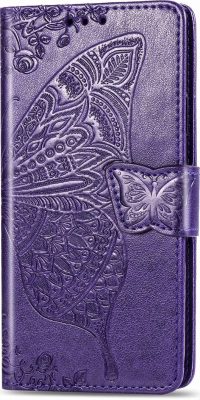 Mobigear Butterfly - Coque Samsung Galaxy A30s Etui Portefeuille - Violet