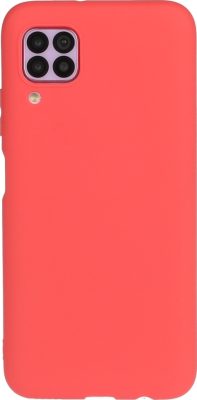 Mobigear Color - Coque Huawei P40 Lite Coque arrière en TPU Souple - Rouge