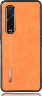 Mobigear Stitch - Coque OPPO Find X2 Pro Coque arrière - Orange