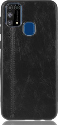 Mobigear Stitch - Coque Samsung Galaxy M31 Coque arrière - Noir