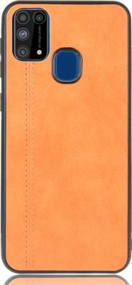 Mobigear Stitch - Coque Samsung Galaxy M31 Coque arrière - Orange