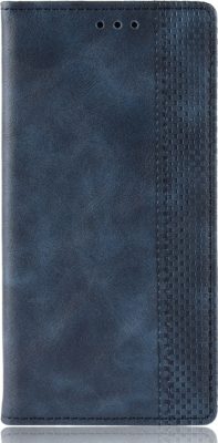 Mobigear Sensation - Coque LG V60 ThinQ Etui Portefeuille - Bleu