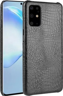Mobigear Croco - Coque Samsung Galaxy S20 Coque Arrière Rigide - Noir