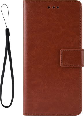 Mobigear Wallet - Coque OnePlus 8 Etui Portefeuille - Marron