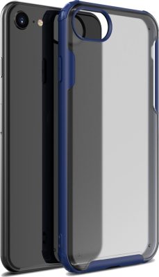 Mobigear Shockproof - Coque Apple iPhone SE (2020) Coque Arrière Rigide Antichoc - Dark Blue