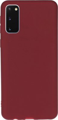 Mobigear Color - Coque Samsung Galaxy S20 Coque arrière en TPU Souple - Rouge