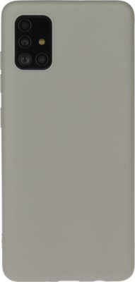 Mobigear Color - Coque Samsung Galaxy A71 Coque arrière en TPU Souple - Gris