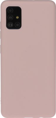 Mobigear Color - Coque Samsung Galaxy A71 Coque arrière en TPU Souple - Rose