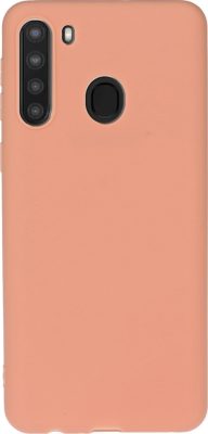 Mobigear Color - Coque Samsung Galaxy A21 Coque arrière en TPU Souple - Orange