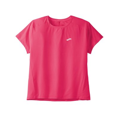 T-Shirt Brooks Sprint Free 2.0 à Manches Courtes Rose Femmes