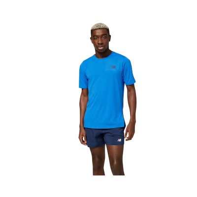 T-shirt New Balance Q Speed Jacquard Bleu
