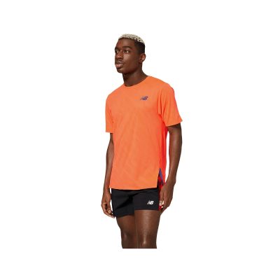 T-shirt New Balance Q Speed Jacquard Orange