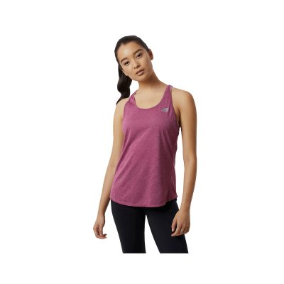 T-shirt sans manches New Balance Impact Run Fuchsia Femme
