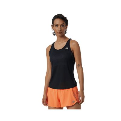 T-shirt sans manches New Balance Impact Run Noir Femme