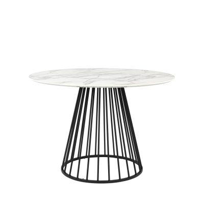 table-a-manger-ronde-effet-marbre-metal-o104cm-floris