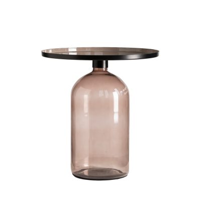 table-appoint-ronde-aluminium-verre-50cm-drawer-taza