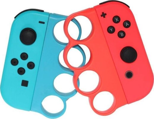 Mobigear Joy-Con Sports - Boxing Grip pour Nintendo Switch - Bleu / Rouge
