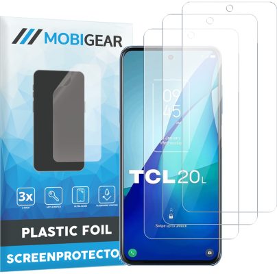 Mobigear - TCL 20L Protection d'écran Film - Compatible Coque (Lot de 3)