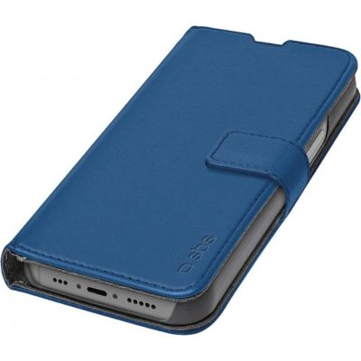 SBS Wallet Stand - Coque Apple iPhone 14 Etui - Bleu