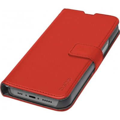 SBS Wallet Stand - Coque Apple iPhone 14 Etui - Rouge