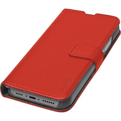 SBS Wallet Stand - Coque Apple iPhone 14 Pro Max Etui - Rouge