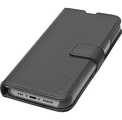 SBS Book Wallet - Coque Apple iPhone 15 Pro Etui - Noir