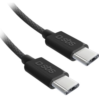 SBS - Câble USB-C vers USB-C 1.5 mètres - Noir