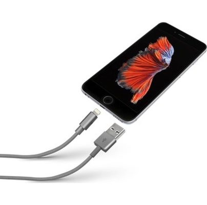 SBS - Câble USB-A vers Apple Lightning MFI 1 mètre - Argent