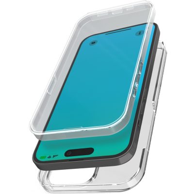 SBS 360 Full Body - Coque Apple iPhone 15 Coque Arrière Rigide - Transparent