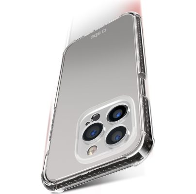 SBS Extreme X3 - Coque Apple iPhone 13 Pro Max Coque Arrière Rigide Antichoc - Transparent