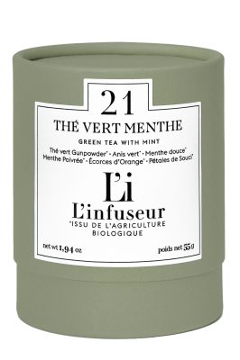 Thé vert Menthe N°21 sachets ou vrac - Vrac 55g                                - L'infuseur