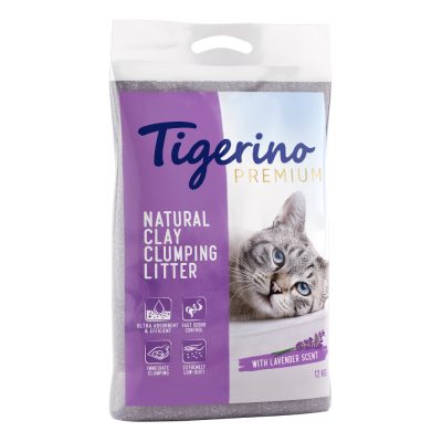 Litière Tigerino Canada Style Édition spéciale / Premium- senteur lavande pour chat - lot % : 2 x 12 kg