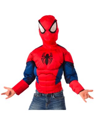 Top et cagoule luxe Spiderman enfant