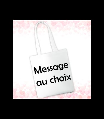 Tote bag personnalisable avec votre message