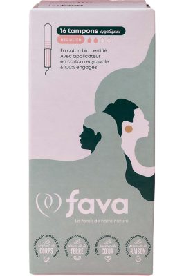Tampons avec applicateurs - Régulier                                - Fava