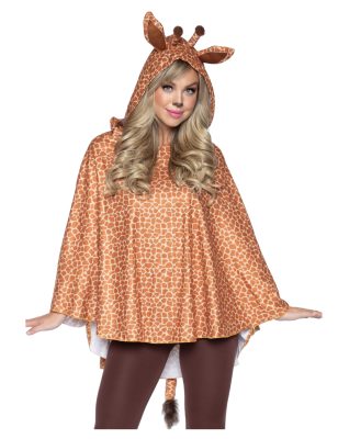 Tunique à capuche girafe femme