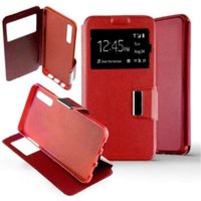 Etui Folio compatible Rouge Samsung Galaxy A70