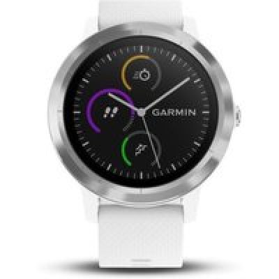 Garmin Vivoactive 3 Montre Connectée 1.6 Gorilla Glass 3 GPS Bluetooth Acier Inoxydable Blanc