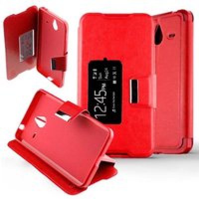 Etui Folio compatible Rouge Nokia Lumia 640 XL