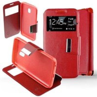 Etui Folio compatible Rouge Samsung Galaxy J5 2017