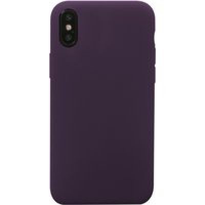Coque Silicone SoftTouch Aubergine pour iPhone X/XS Bigben
