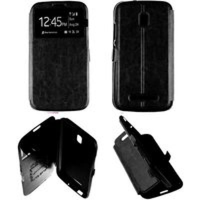 Etui Folio compatible Noir Alcatel One Touch Pop S9