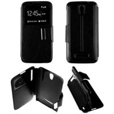 Etui Folio compatible Noir Alcatel One Touch Pop S7