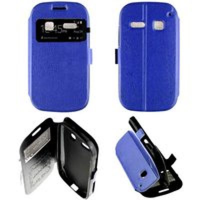 Etui Folio compatible Bleu Alcatel One touch POP C3